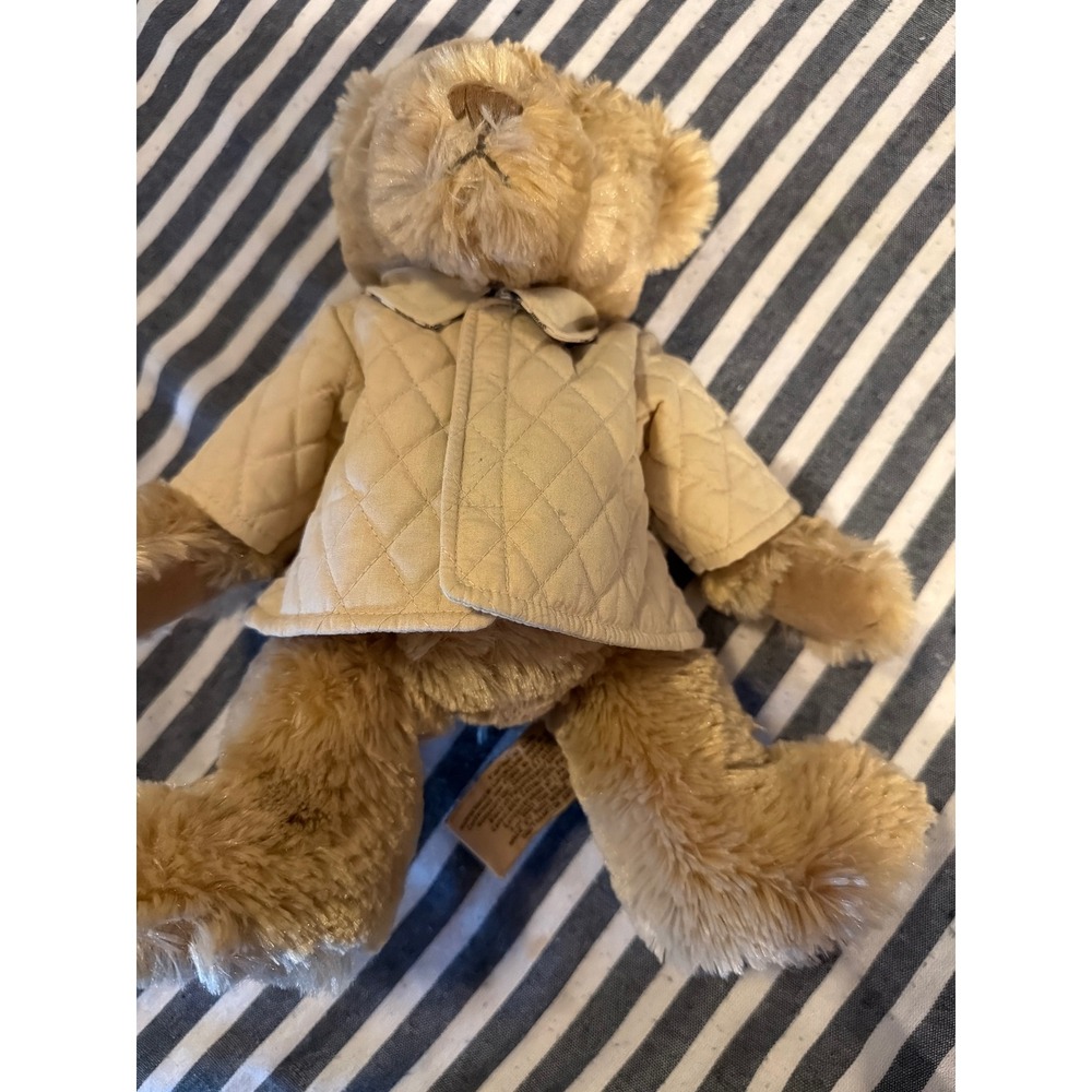 Burberry Fragrances 2008 Teddy Bear Tan Plush Quilted Jacket Nova Check Trim